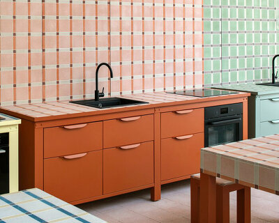 serena confalonieri's checkered installation at edit napoli honors the spirit of emilian cuisine