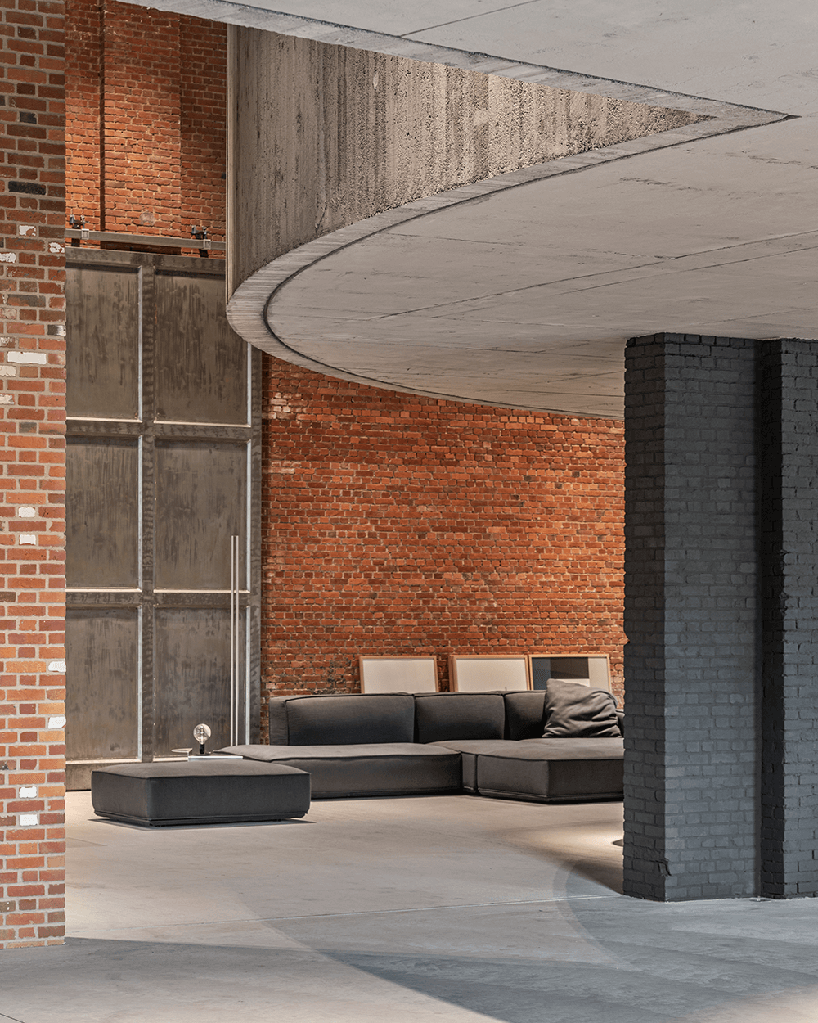18th-century weaving mill restored to its past glory as a design showroom in belgium