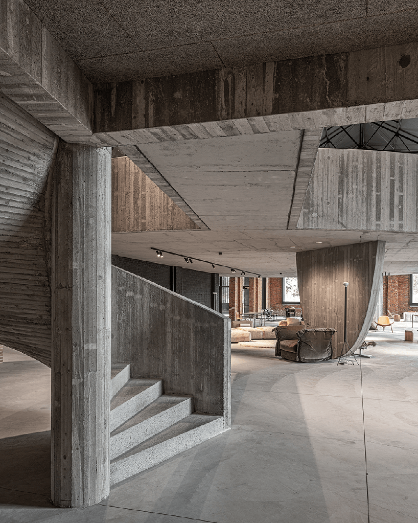 18th-century weaving mill restored to its past glory as a design showroom in belgium