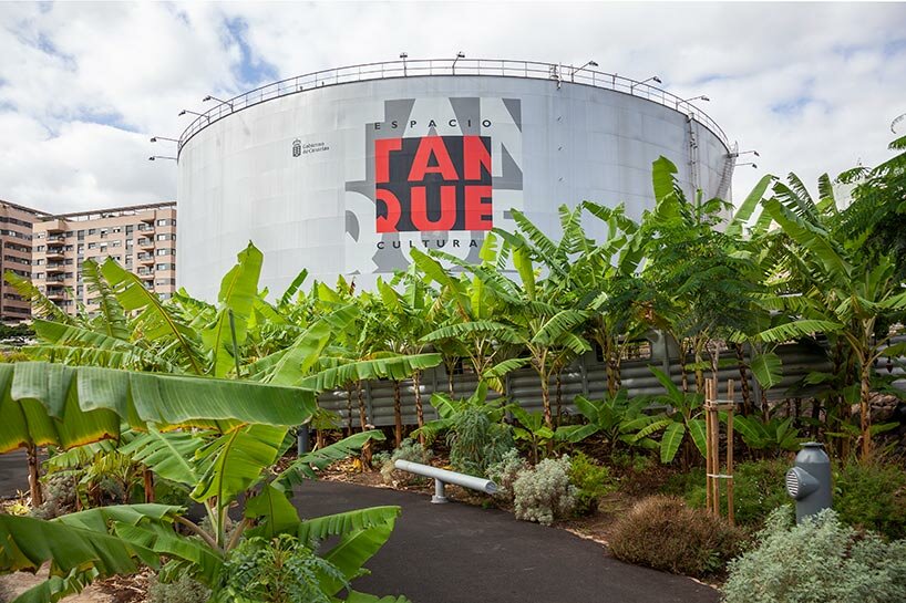 new banana garden by fernando menis takes over former oil tank in the canary islands
