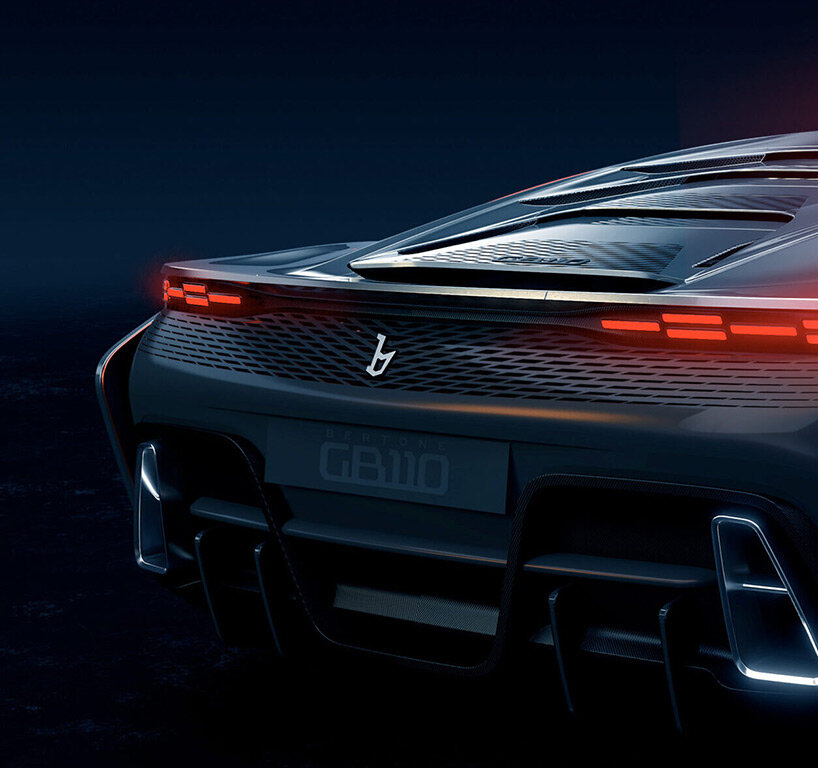 bertone unveils limited edition GB110 hypercar that runs on plastic waste