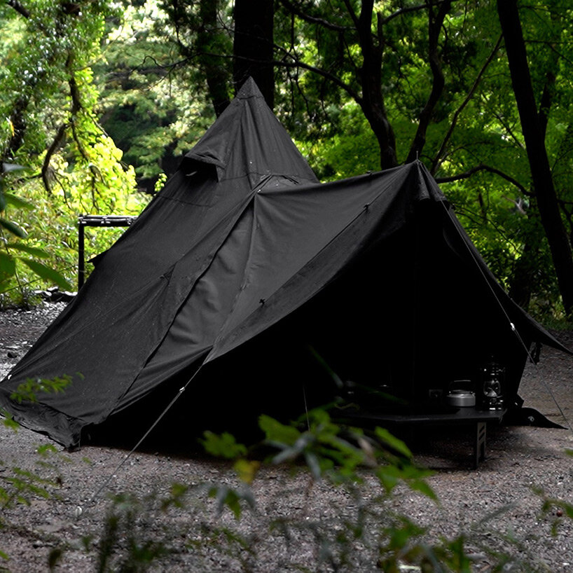 blackishgear's all-black camping equipment makes your campsite as dark & edgy as possible