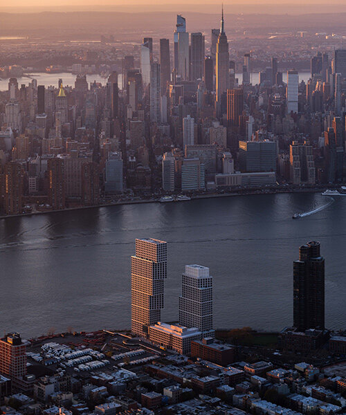 OMA punctuates brooklyn waterfront with newly completed 'eagle + west' towers