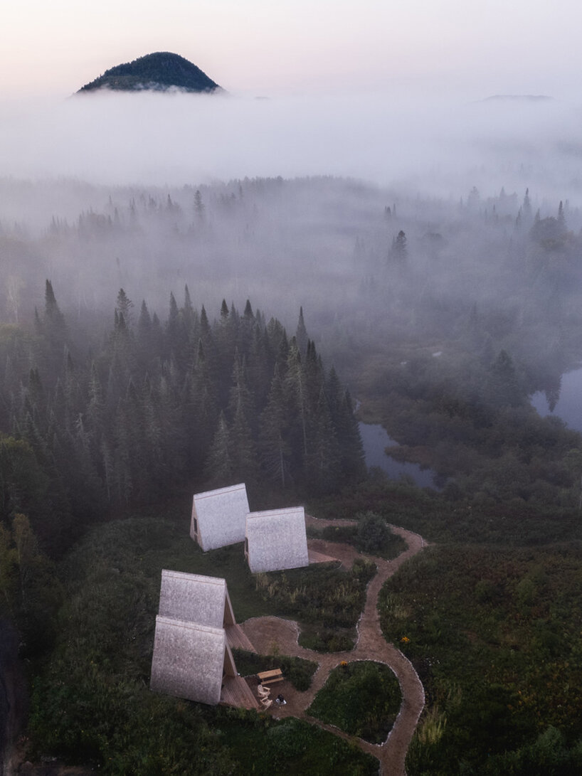 the farouche tremblant micro cabins enliven the canadian forest