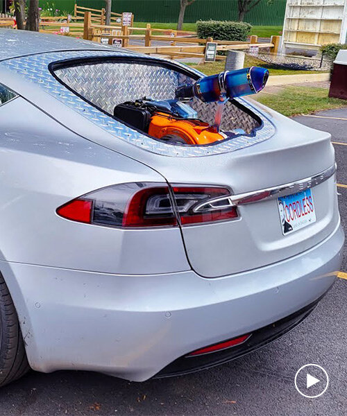 watch the first-ever cordless tesla go on a 1,800-mile road trip without charging