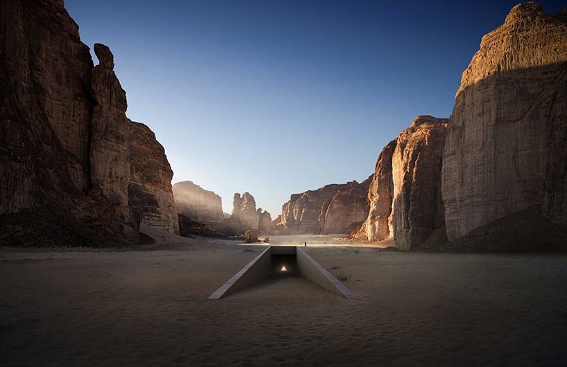 colossal installations at AlUla’s arts valley: from ahmed mater to james turrell + michael heizer