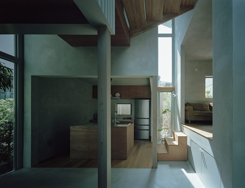 'house in koshien' by fujiwaramuro architects echoes japan's connecting roads + alleys