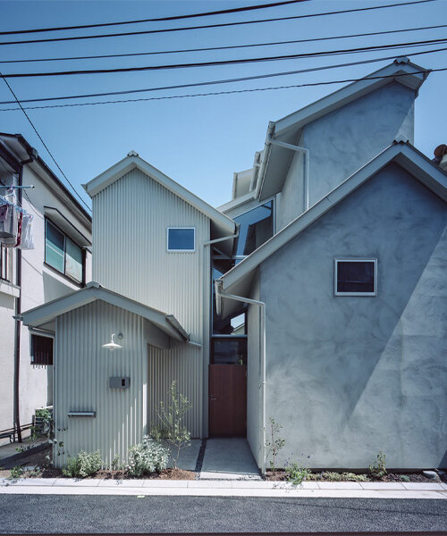 'house in koshien' by fujiwaramuro architects echoes japan's connecting roads + alleys
