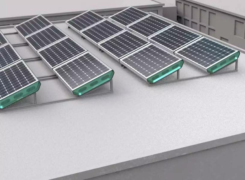 solar panels of ‘solhyd project’ generate renewable energy from ...