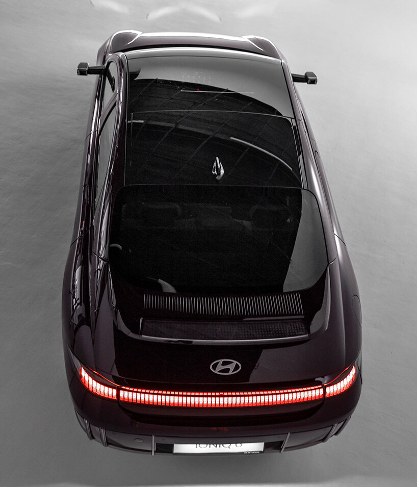 built-in discos & plants: fashion photographer sees the spacious side of hyundai's IONIQ 6