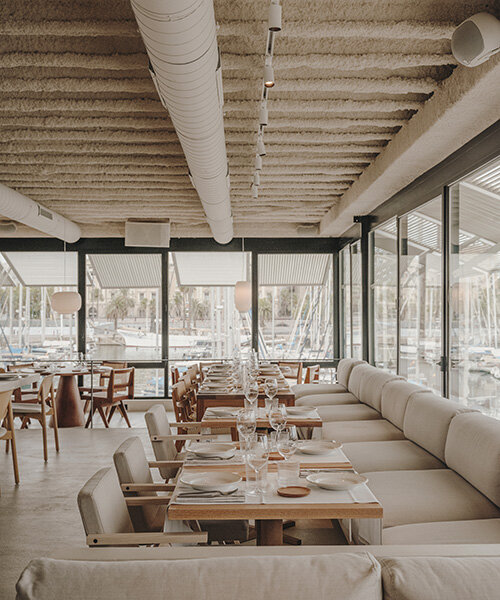 seaside 'fiskebar' restaurant opens in barcelona with interiors by isern serra