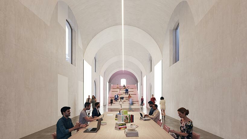 unfolding like origami, carlo ratti's kinetic roof tops restored historical landmark in italy