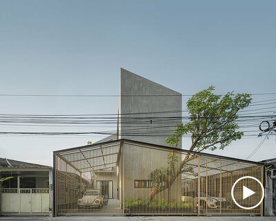 AUN design studio curates 'reflection house' for a multi-generational family in bangkok