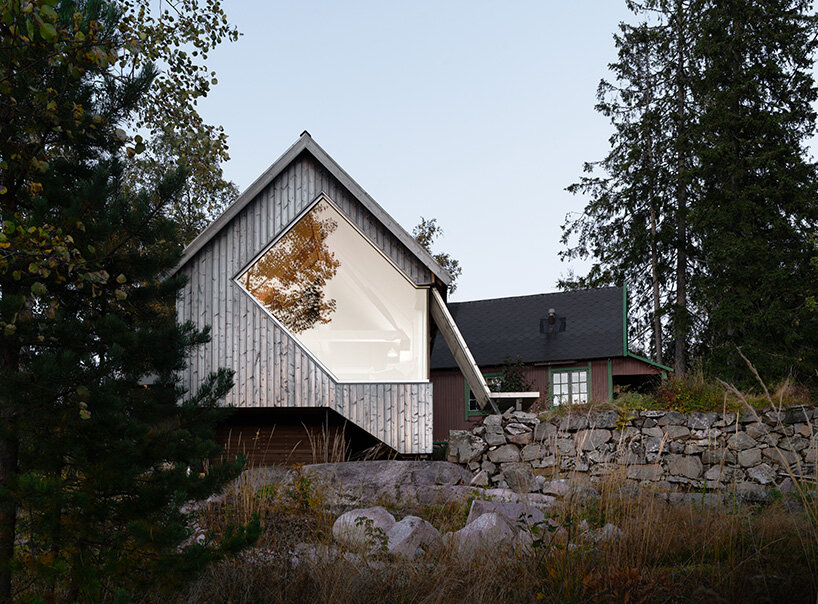 rever & drage pairs modern cabin with 1930s bolthole in nordmarka, norway