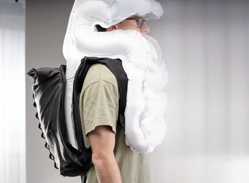 stan airbag' quickly inflates bouncy cushion to protect bikers from  accidents