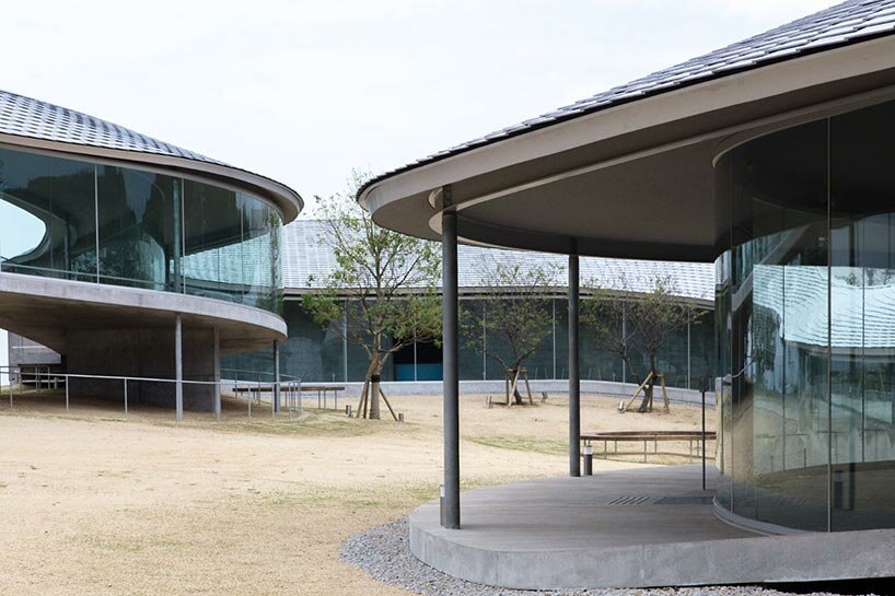 elevated walkway + observatory by SUO meanders through national park in japan