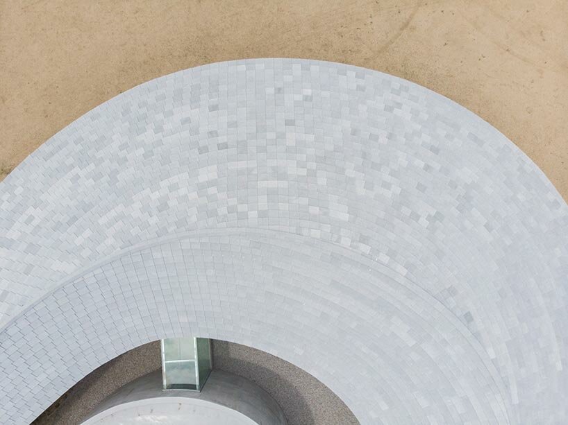 elevated walkway + observatory by SUO meanders through national park in japan