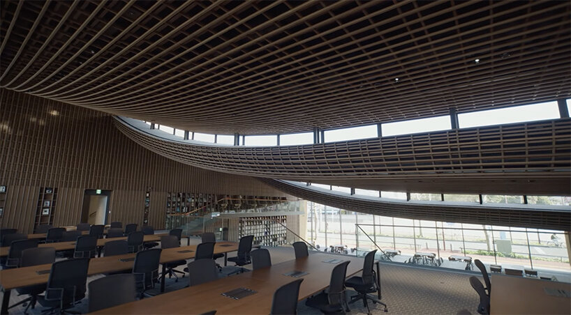 the ZOZO headquarters emerges as three draping volumes in chiba, japan