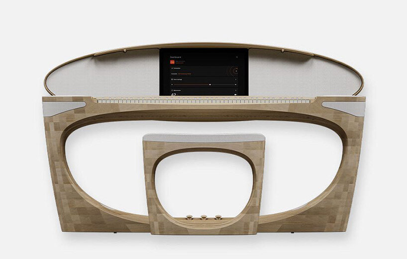 celebrating its 50th anniversary, roland unveils sculptural piano with floating drone speakers