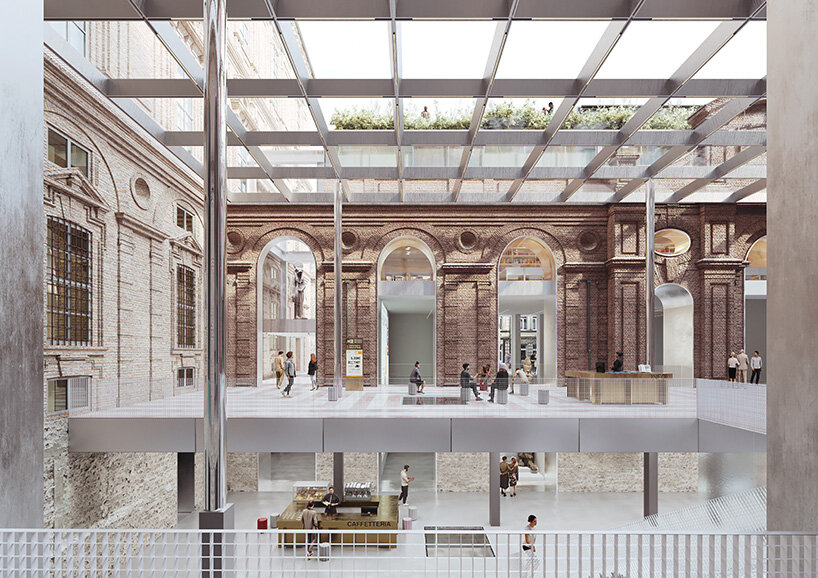 OMA proposes modern renovation for turin&amp;#39;s historic museo egizio