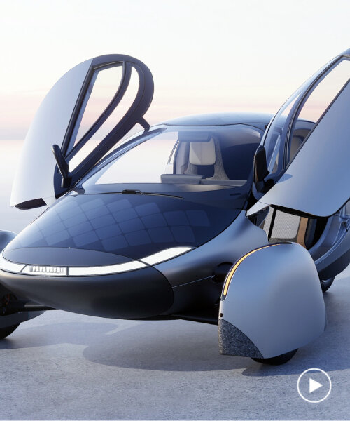 three-wheeled spaceship solar car 'aptera launch' drives for months without charging