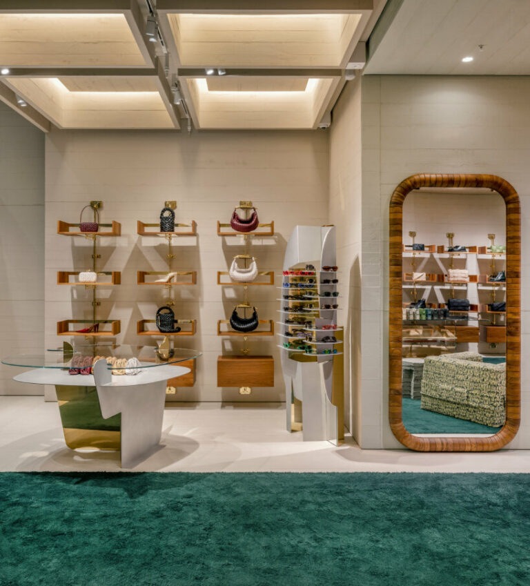 bottega injects subtle references to italian design in its