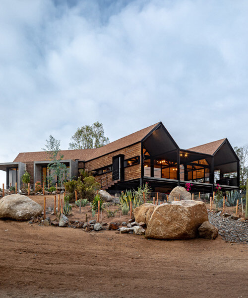 casa arroyo draws from the heritage of its rural site near baja california, mexico