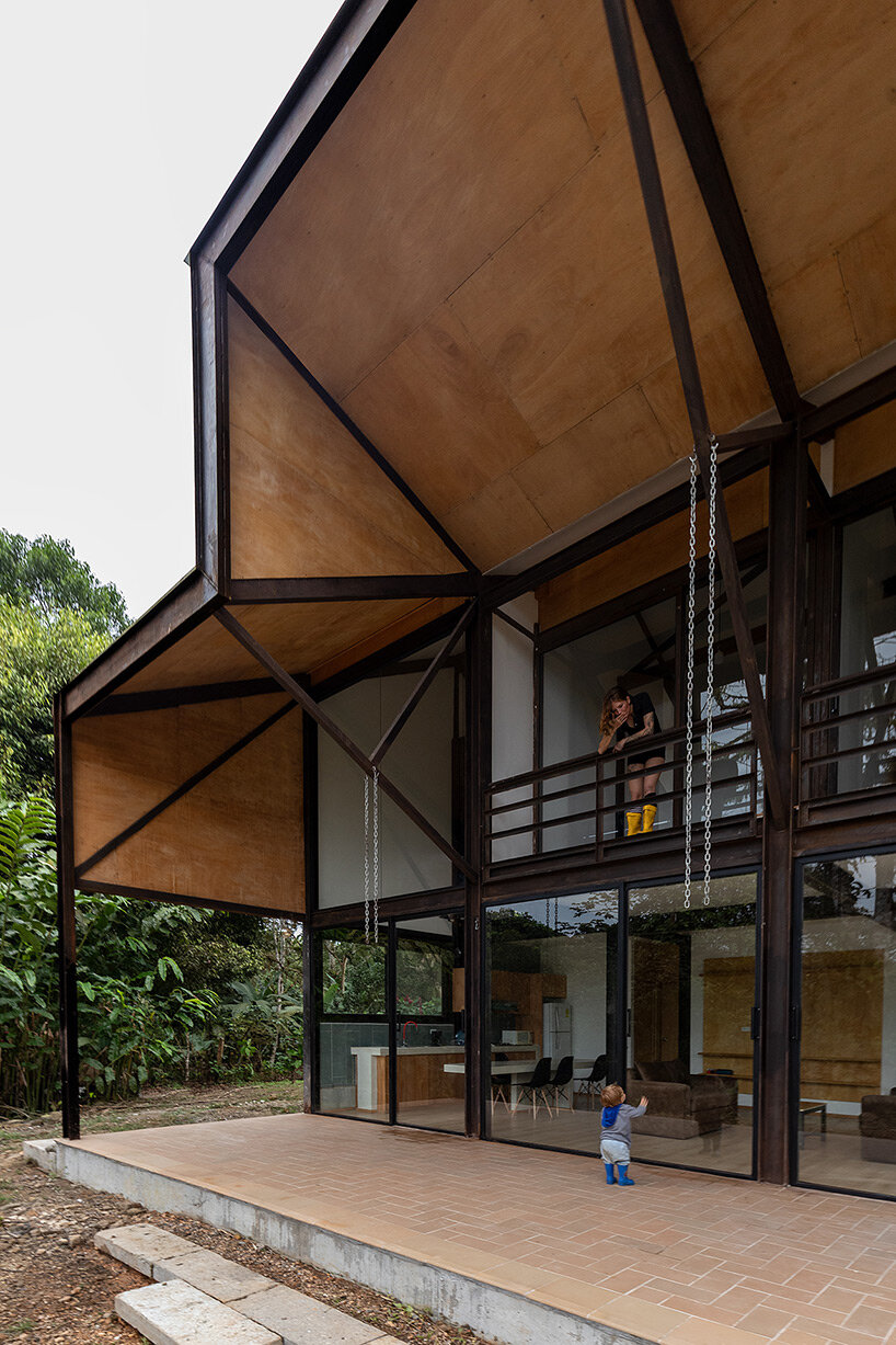 nestled in the tropical ecuador landscape, casa llona responds to adverse climatic conditions