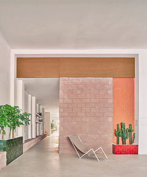 a former warehouse, this office space in barcelona exudes mexican influences