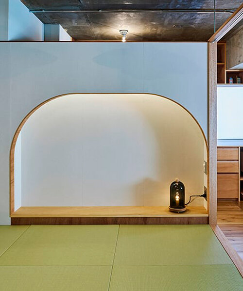 apartment renovation in japan plants island bedroom at the project's heart