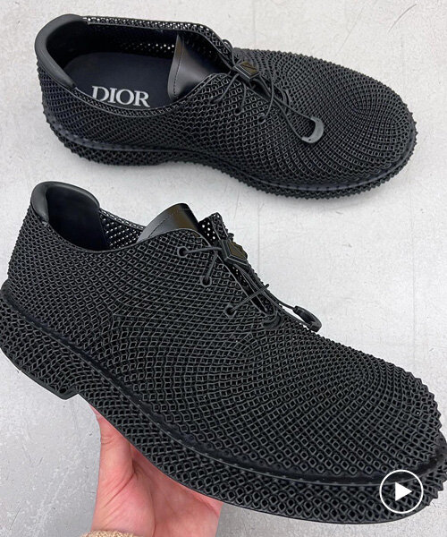 dior reveals a detailed look at its newly unveiled set of 3D-printed shoes