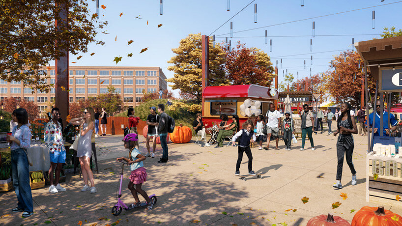 heatherwick studio envisions vibrant park with motorcycle hub for harley-davidson in milwaukee