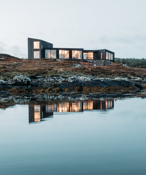 this modular prefab house by koto design echoes the scottish landscape's natural rhythms