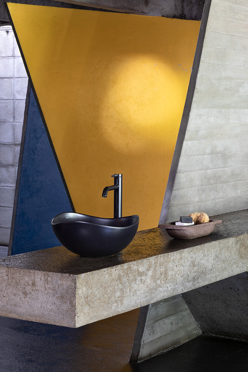 roca homages brazilian modernist ruy ohtake with anniversary washbasin