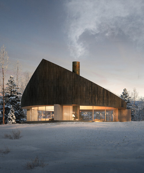 maurizio bianchi mattioli designs '360 house' as an avant-garde mountain home