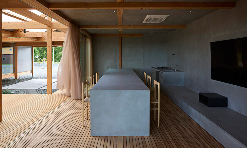 suppose design office tops permeable wooden house in japan with 