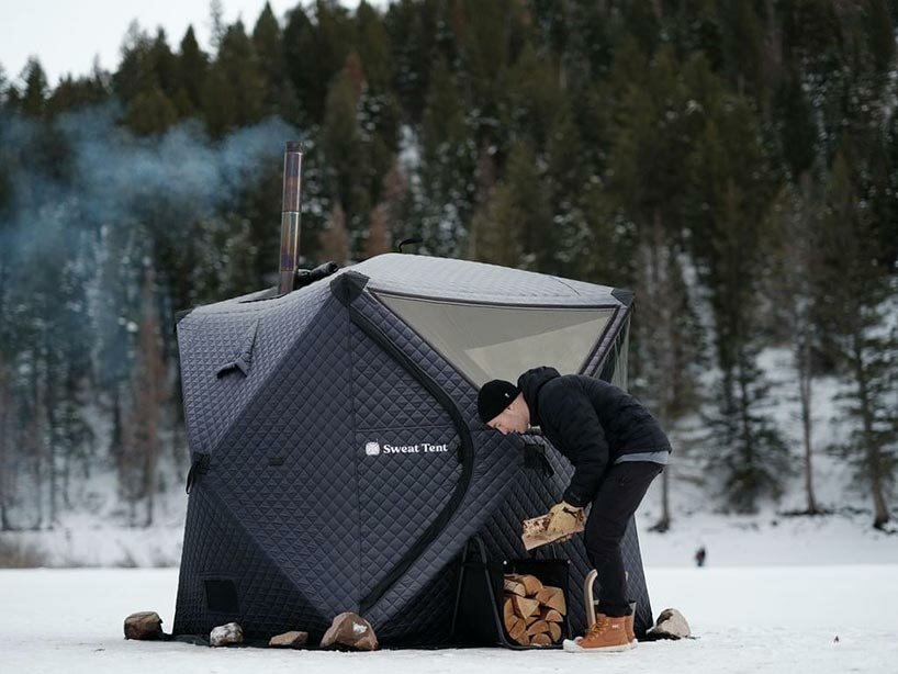 meet sweattent: a pop up sauna that sets up anywhere in 3 min