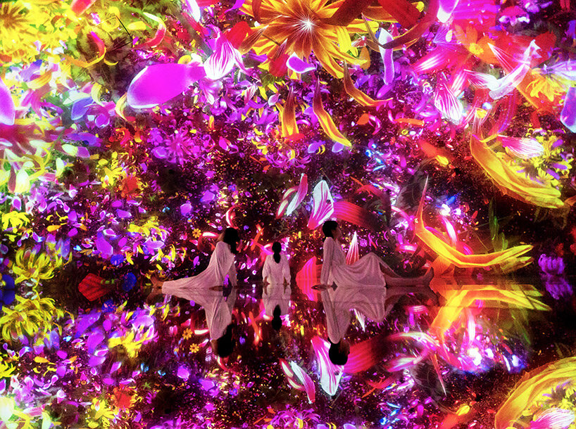 teamLab expands its digital museum in tokyo with an immersive garden of floating orchids