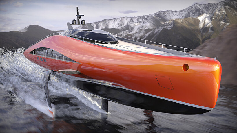 pierpaolo lazzarini envisions 'flying' superyacht powered by hydrogen