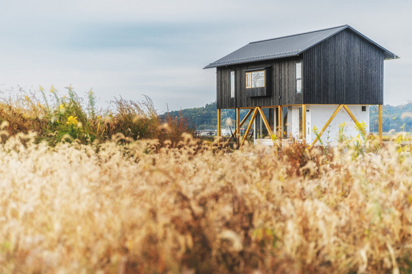 ushijima architects designs japanese house to 'float like a boat as its surroundings change'