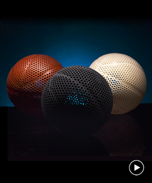 wilson releases 3D printed airless basketball with hexagonal holes