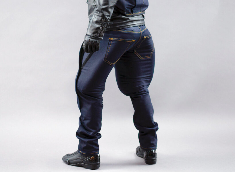 mo'cycle airbag jeans