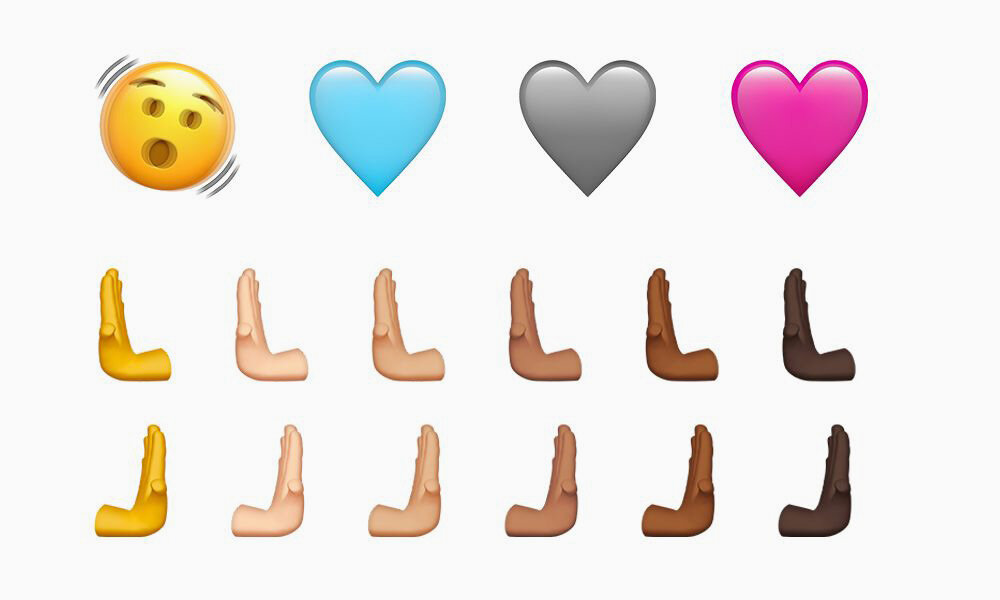 apple's new emojis tap into 'shook' mood along with long-awaited pink heart