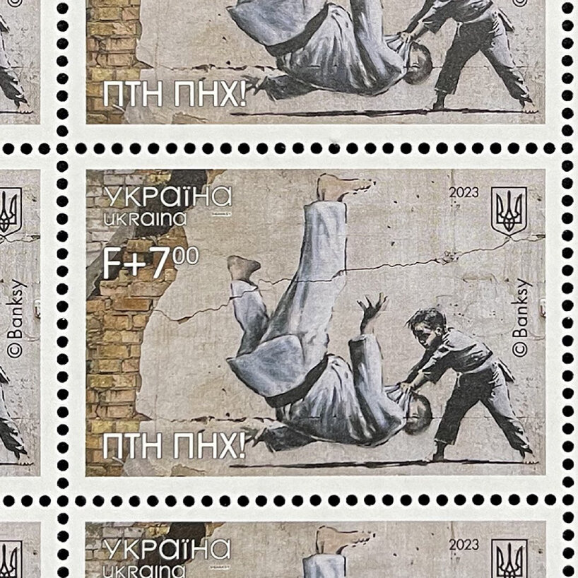 ukrposhta banksy poštovní známky