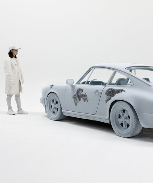 daniel arsham brings his eroded car sculptures to petersen automotive museum in los angeles