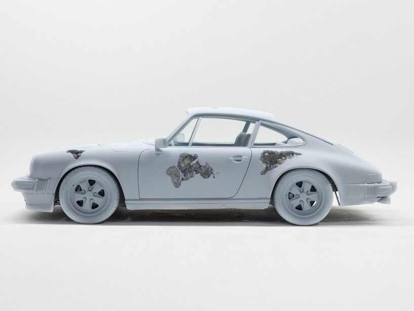 daniel arsham brings his eroded car sculptures to petersen automotive ...