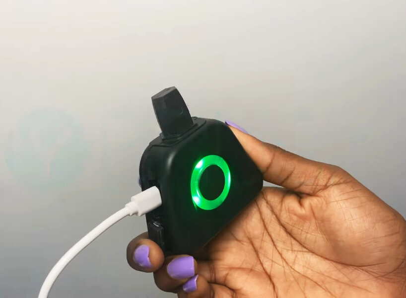 the device can be charged using a USB cable