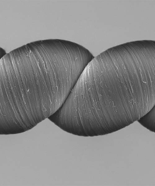 energy-harvesting carbon nanotube yarn generates electricity when stretched or twisted