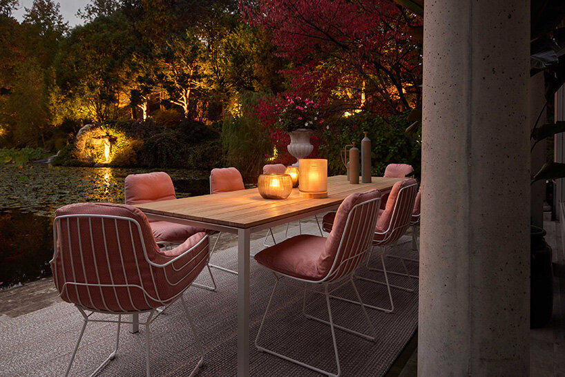 freifrau extends living space with rocking leyasol outdoors chair