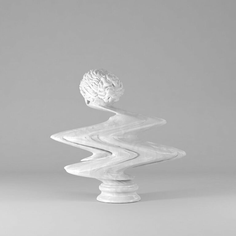 léo caillard duplicates his existing warped classical marble sculptures